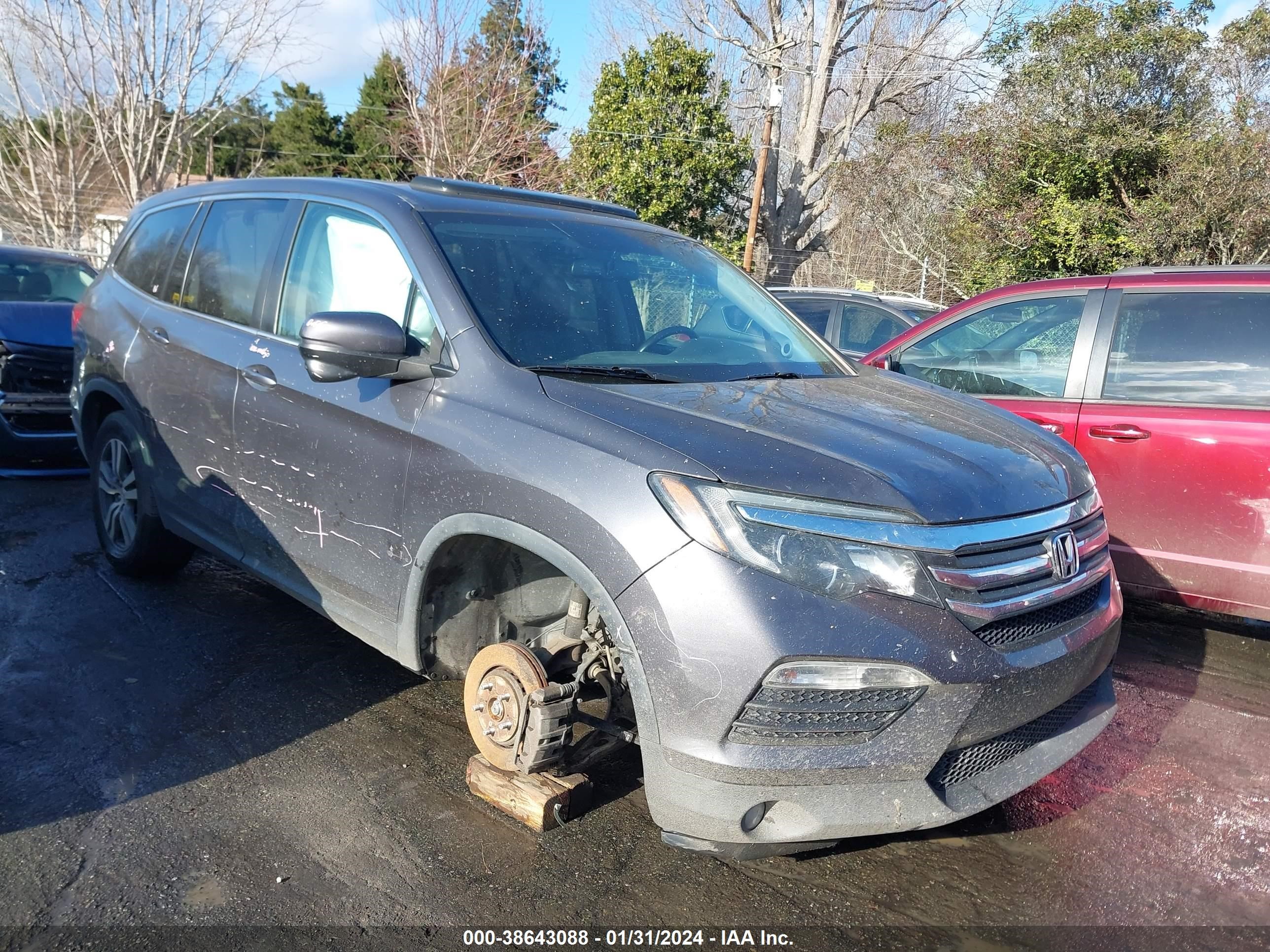 HONDA PILOT 2017 5fnyf5h72hb045289