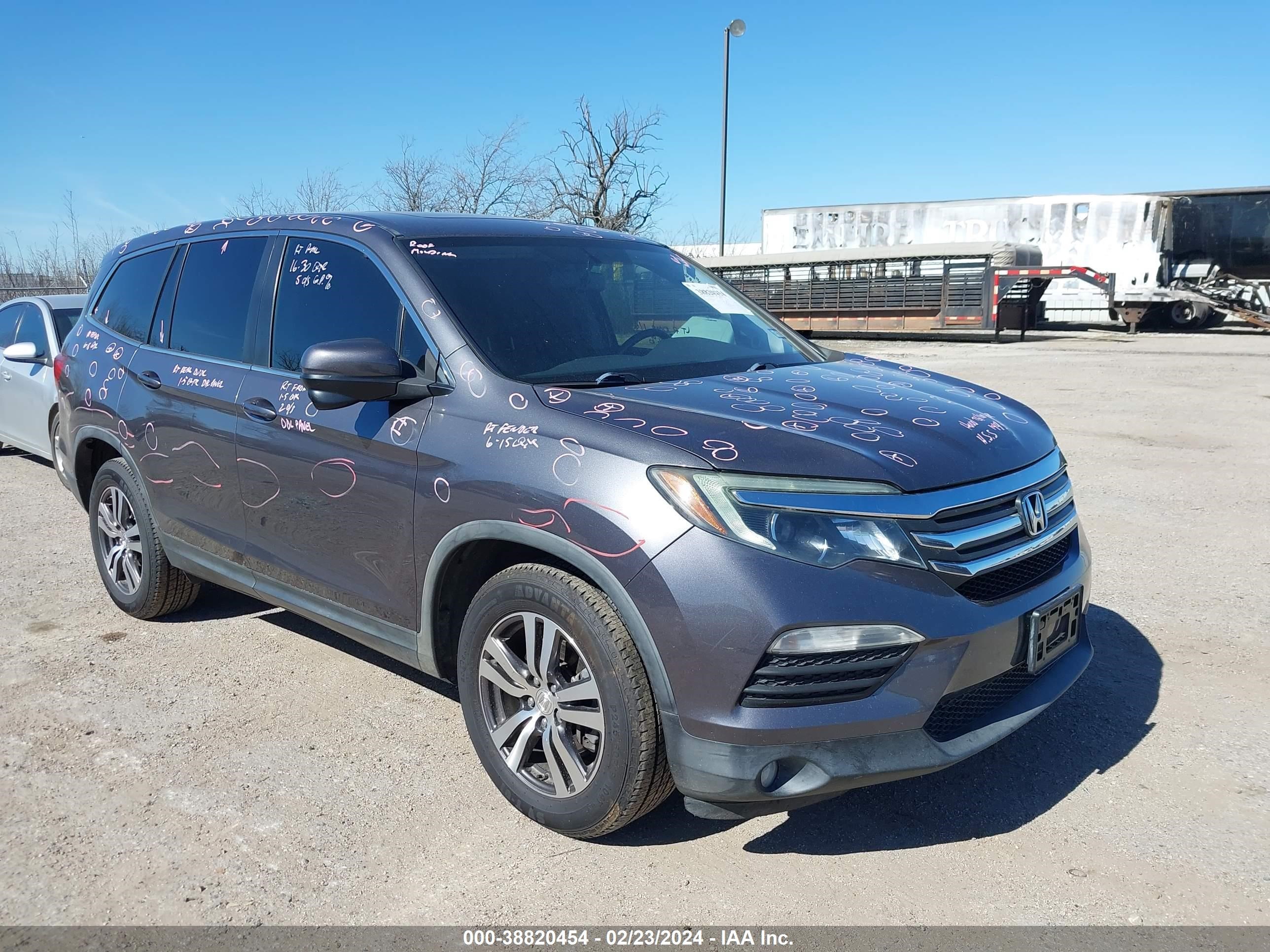 HONDA PILOT 2016 5fnyf5h82gb007665