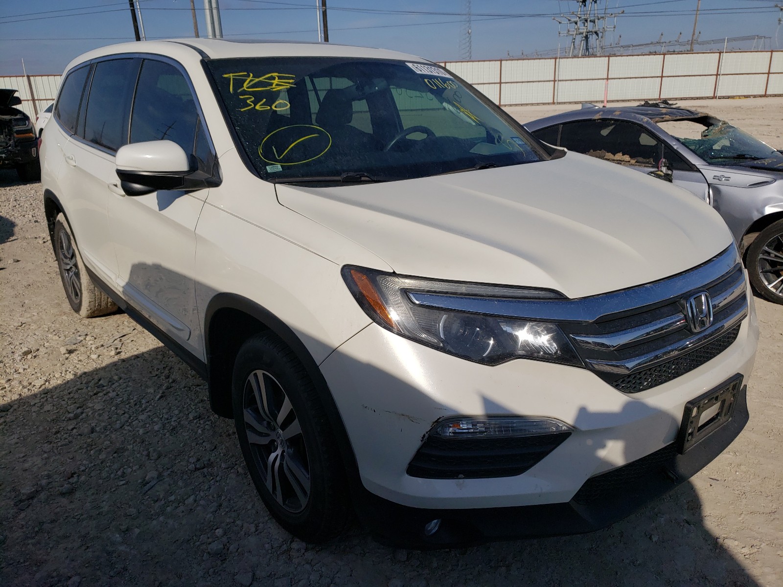 HONDA PILOT EXL 2016 5fnyf5h85gb011600