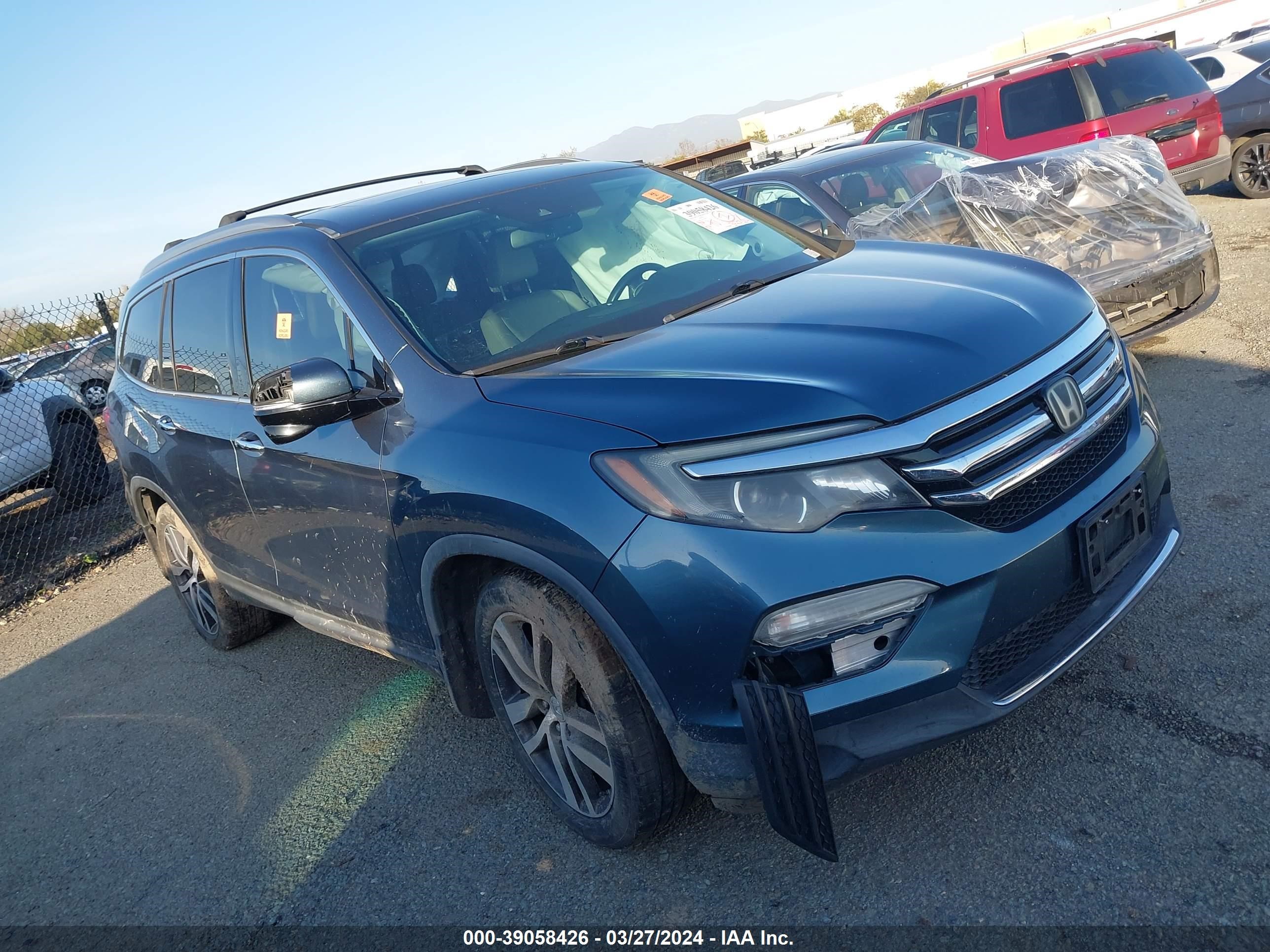 HONDA PILOT 2016 5fnyf5h93gb028629