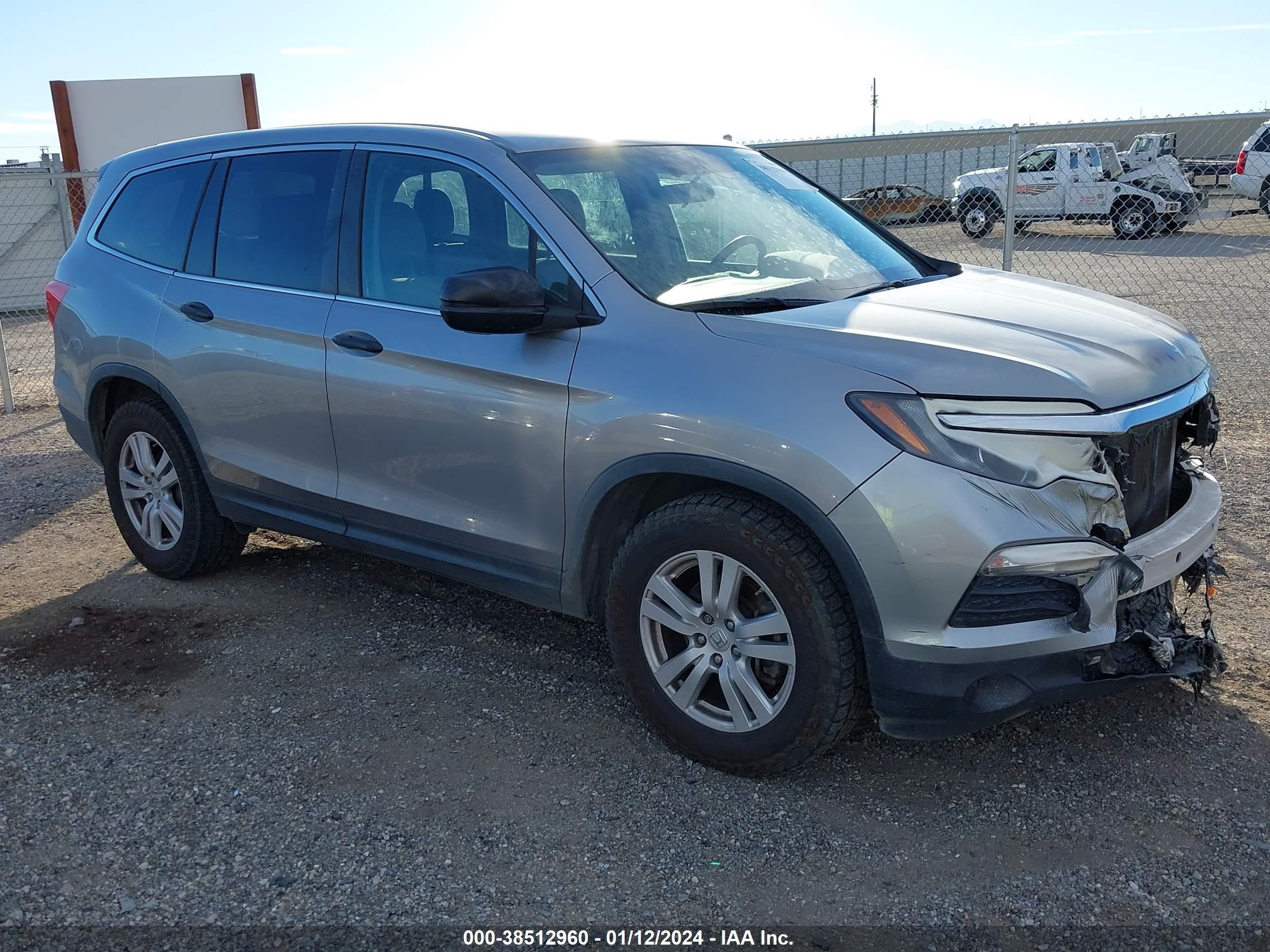 HONDA PILOT 2017 5fnyf6h1xhb053884