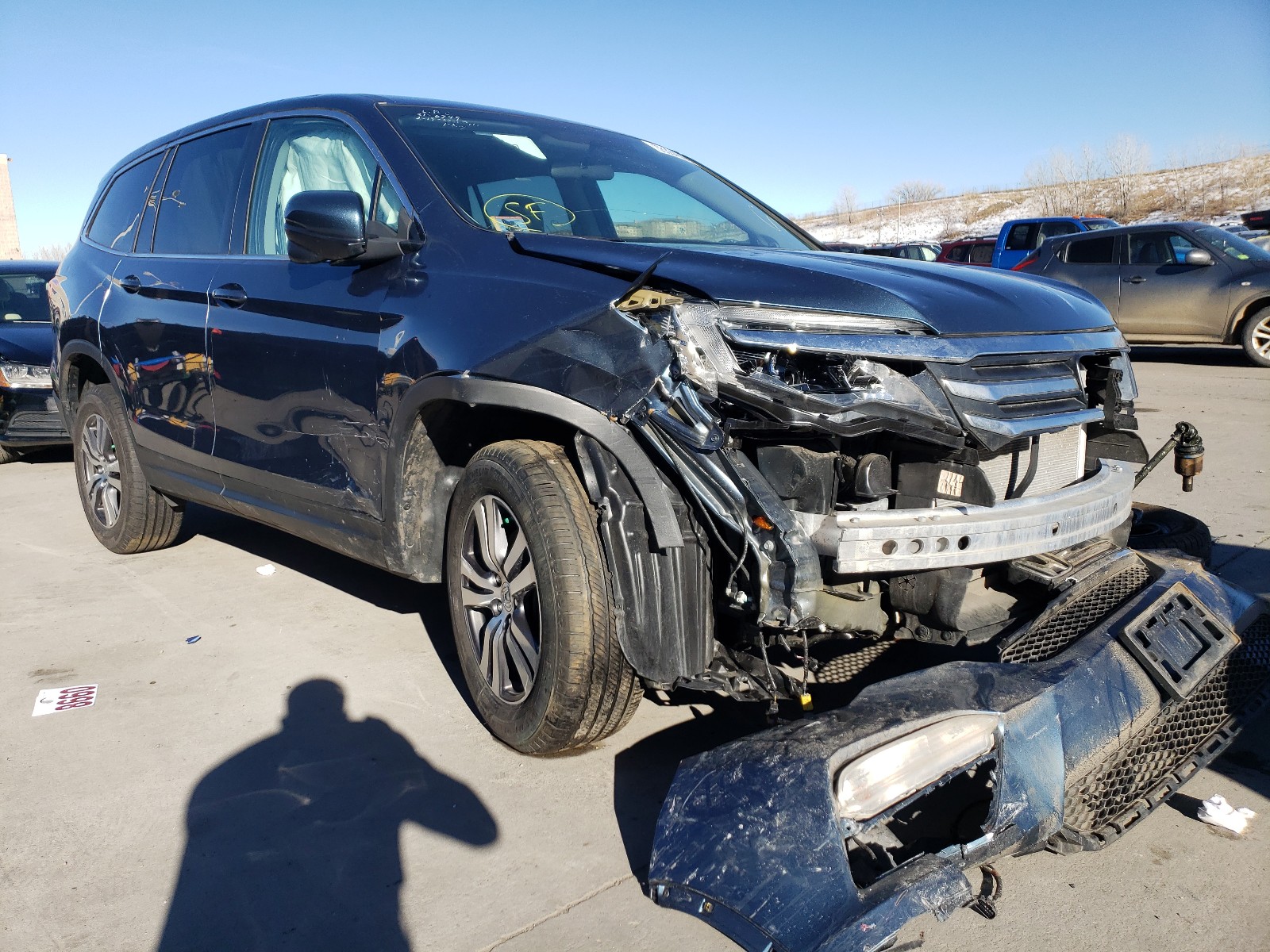 HONDA PILOT EX 2017 5fnyf6h38hb034364