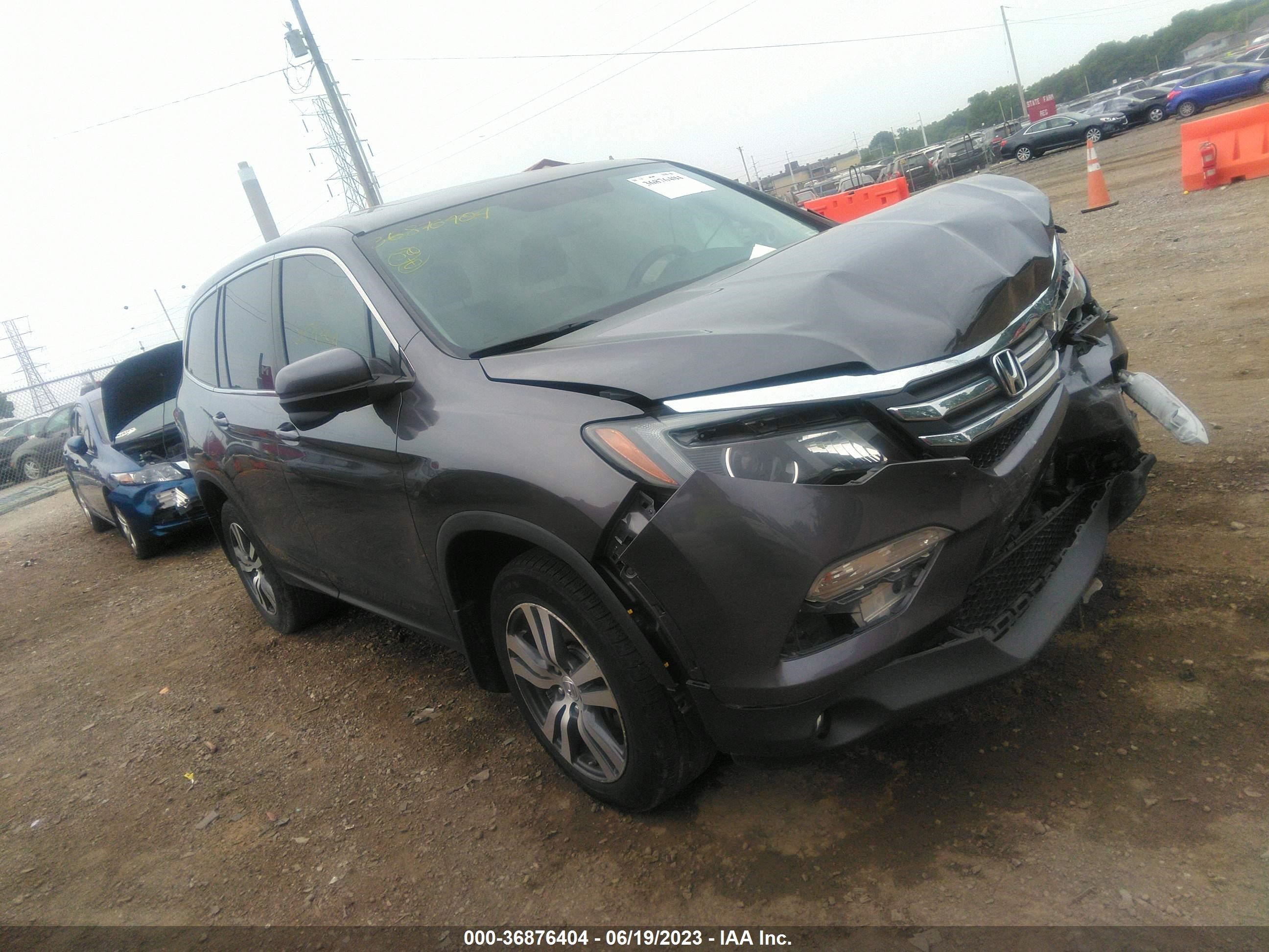 HONDA PILOT 2017 5fnyf6h53hb080380