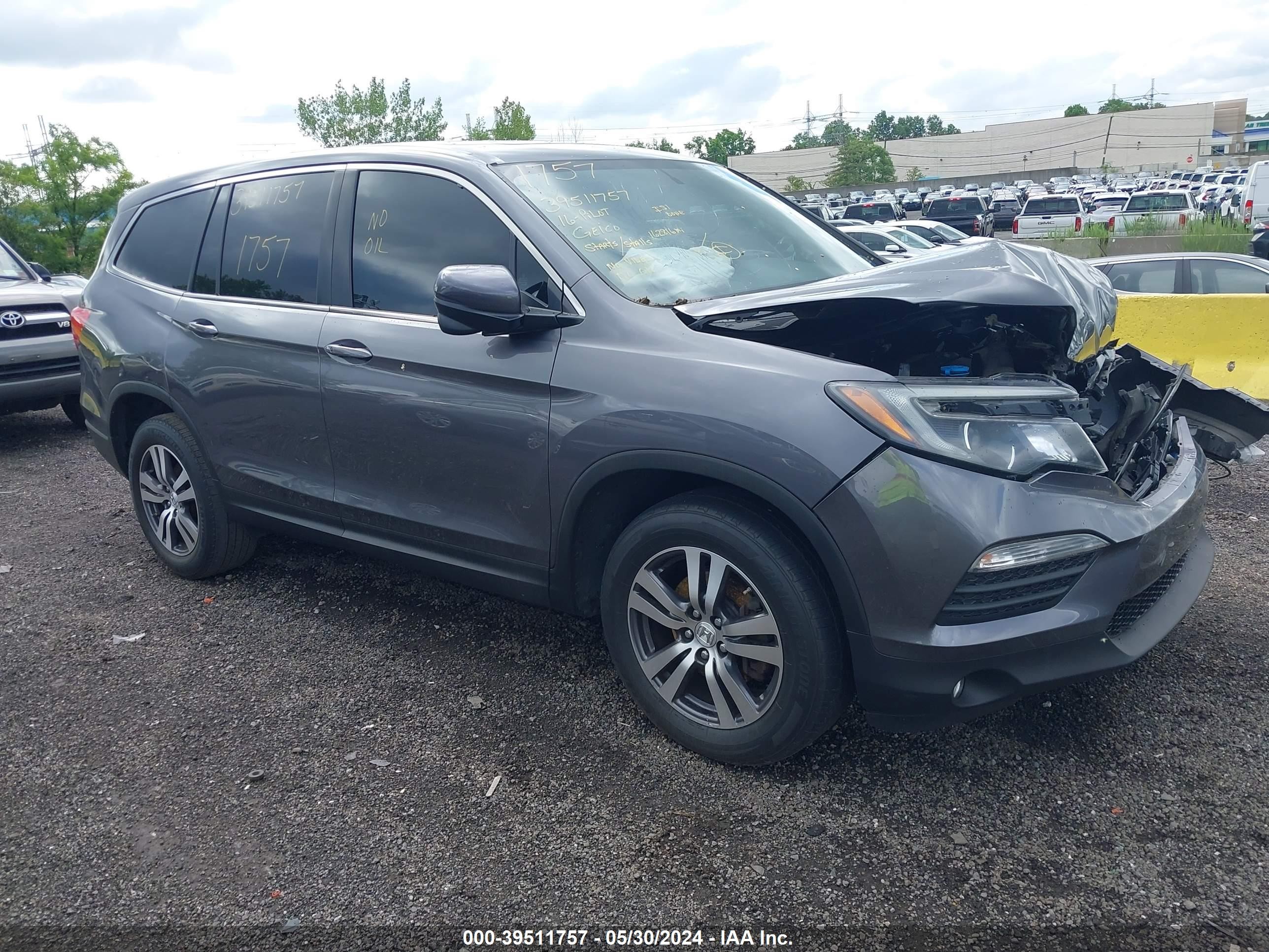 HONDA PILOT 2016 5fnyf6h54gb007663