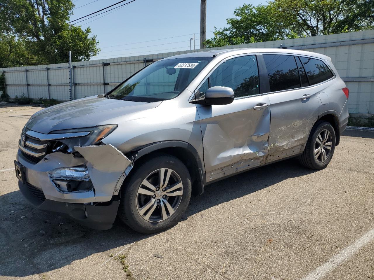 HONDA PILOT 2016 5fnyf6h54gb016010