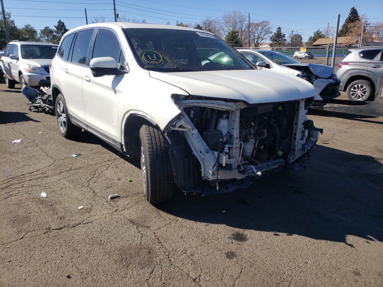 HONDA PILOT EXL 2017 5fnyf6h63hb035058