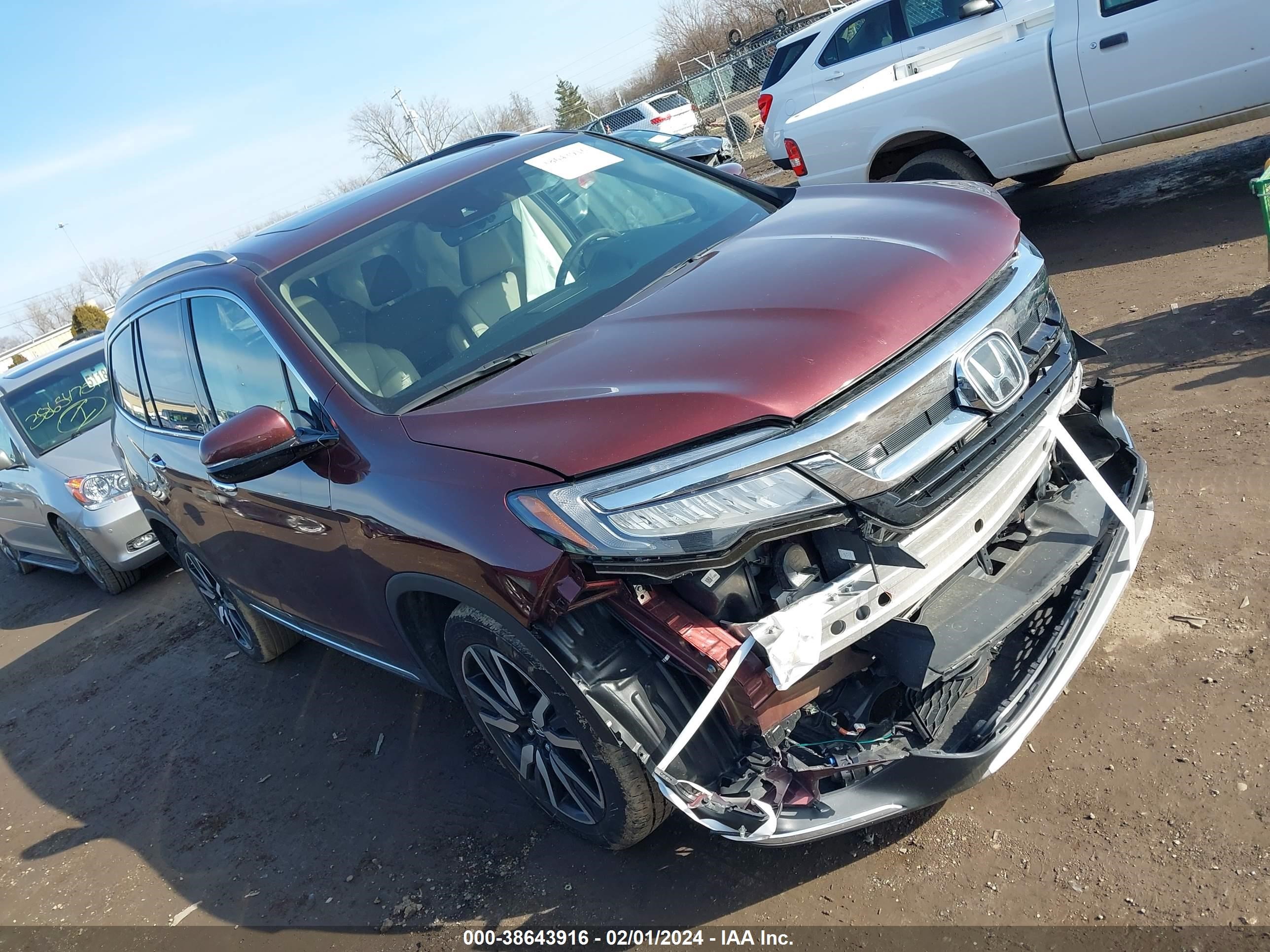 HONDA PILOT 2022 5fnyf6h69nb019331