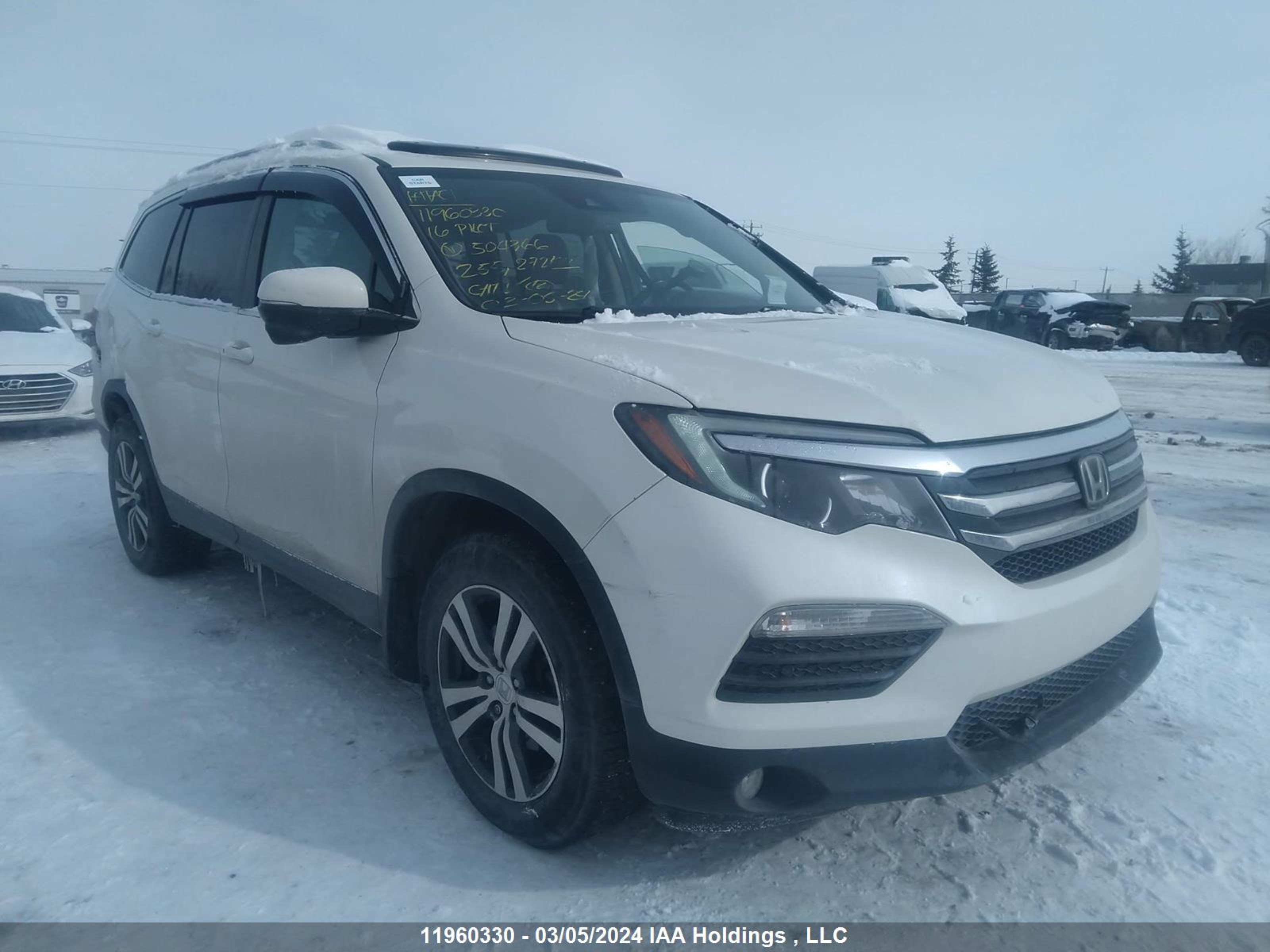 HONDA PILOT 2016 5fnyf6h75gb504366