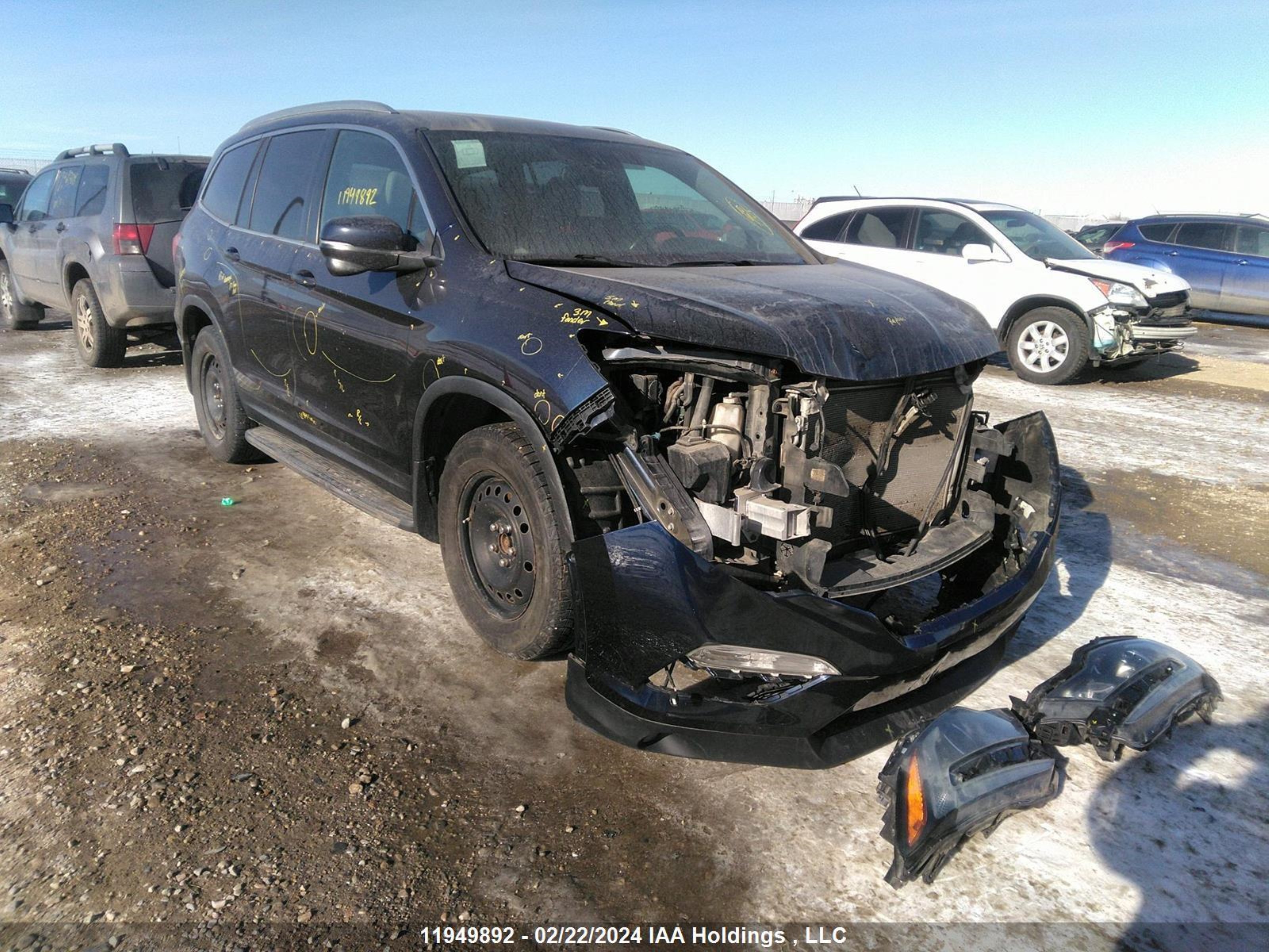 HONDA PILOT 2016 5fnyf6h81gb503238