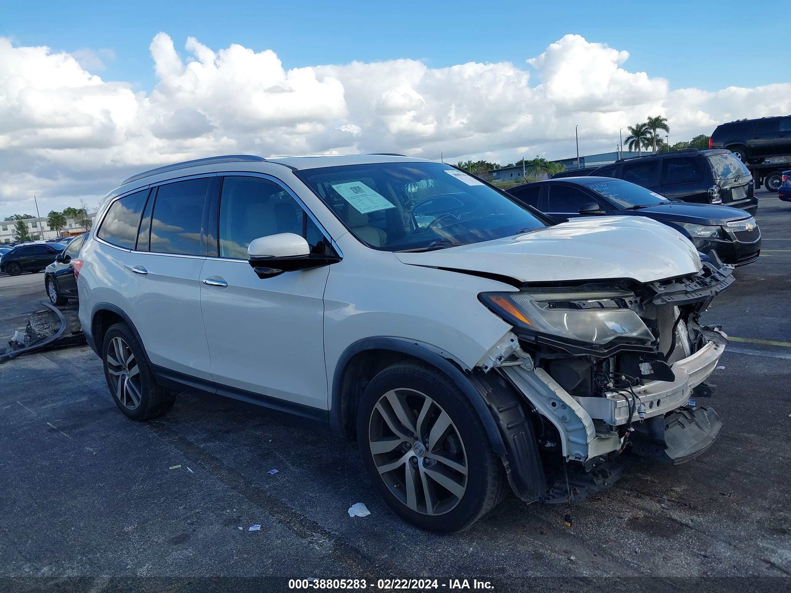 HONDA PILOT 2016 5fnyf6h92gb127867