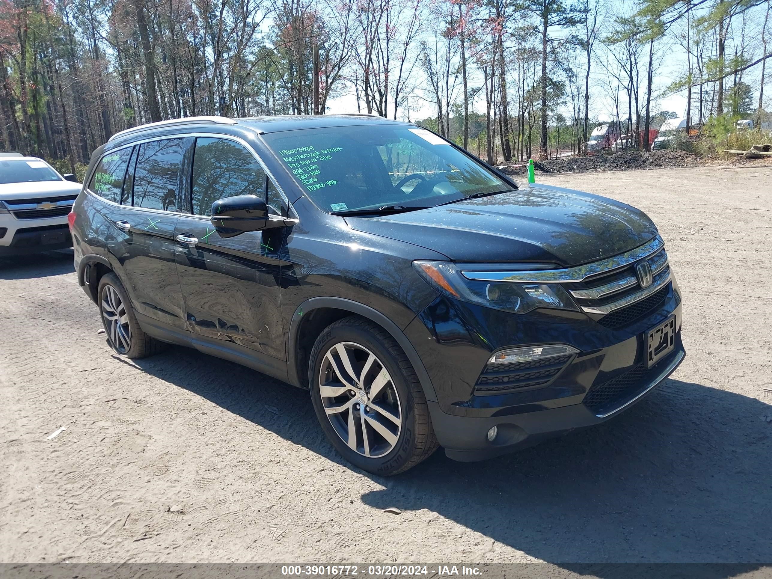 HONDA PILOT 2016 5fnyf6h99gb052083