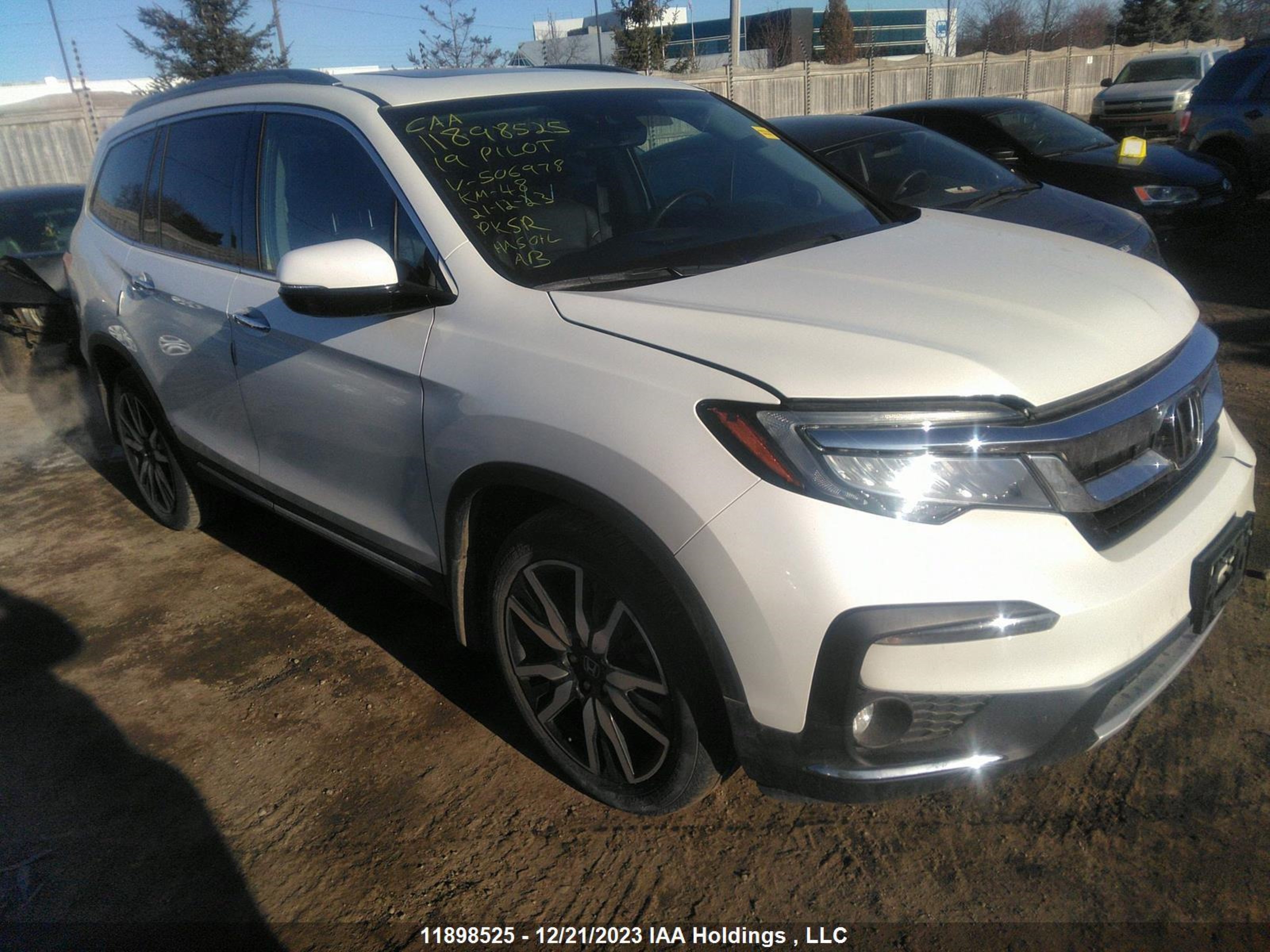 HONDA PILOT 2019 5fnyf6h9xkb506978