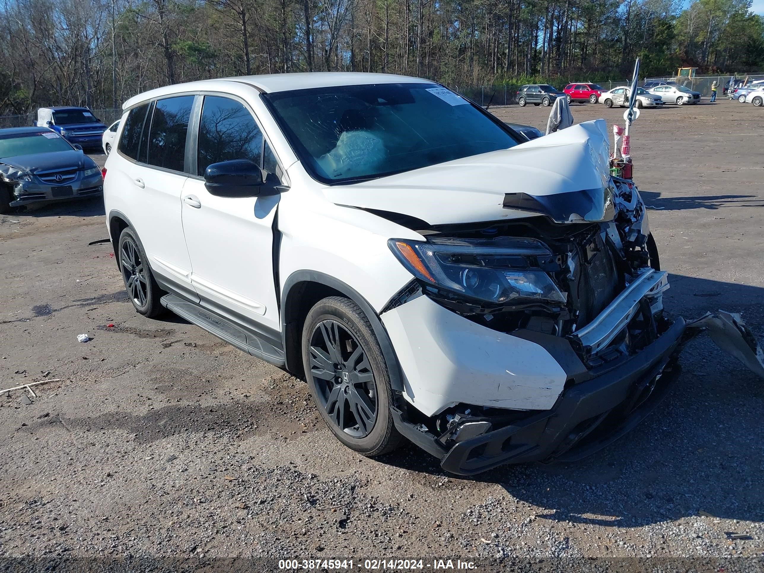 HONDA PASSPORT 2021 5fnyf7h22mb002419