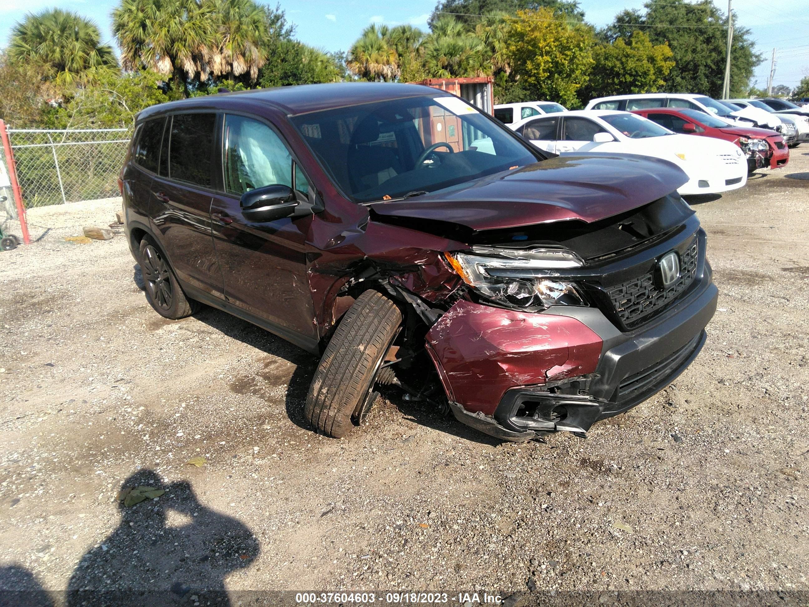 HONDA PASSPORT 2019 5fnyf7h23kb007481