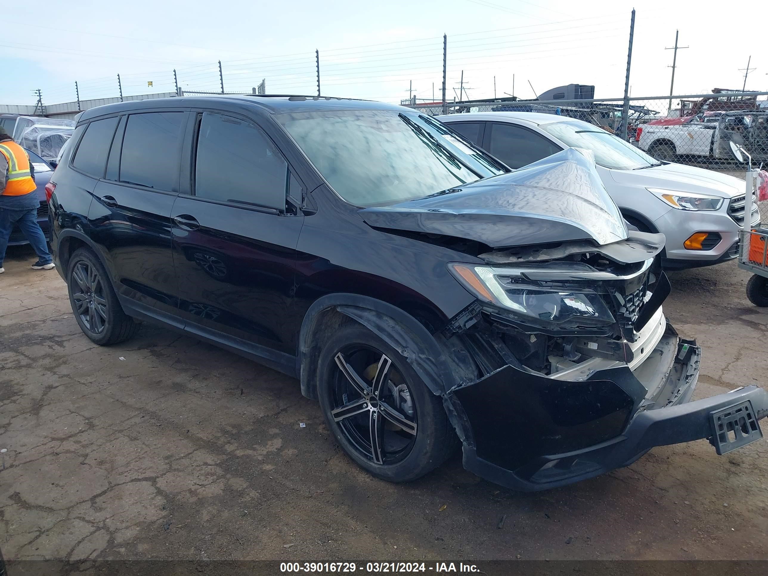 HONDA PASSPORT 2019 5fnyf7h59kb009651