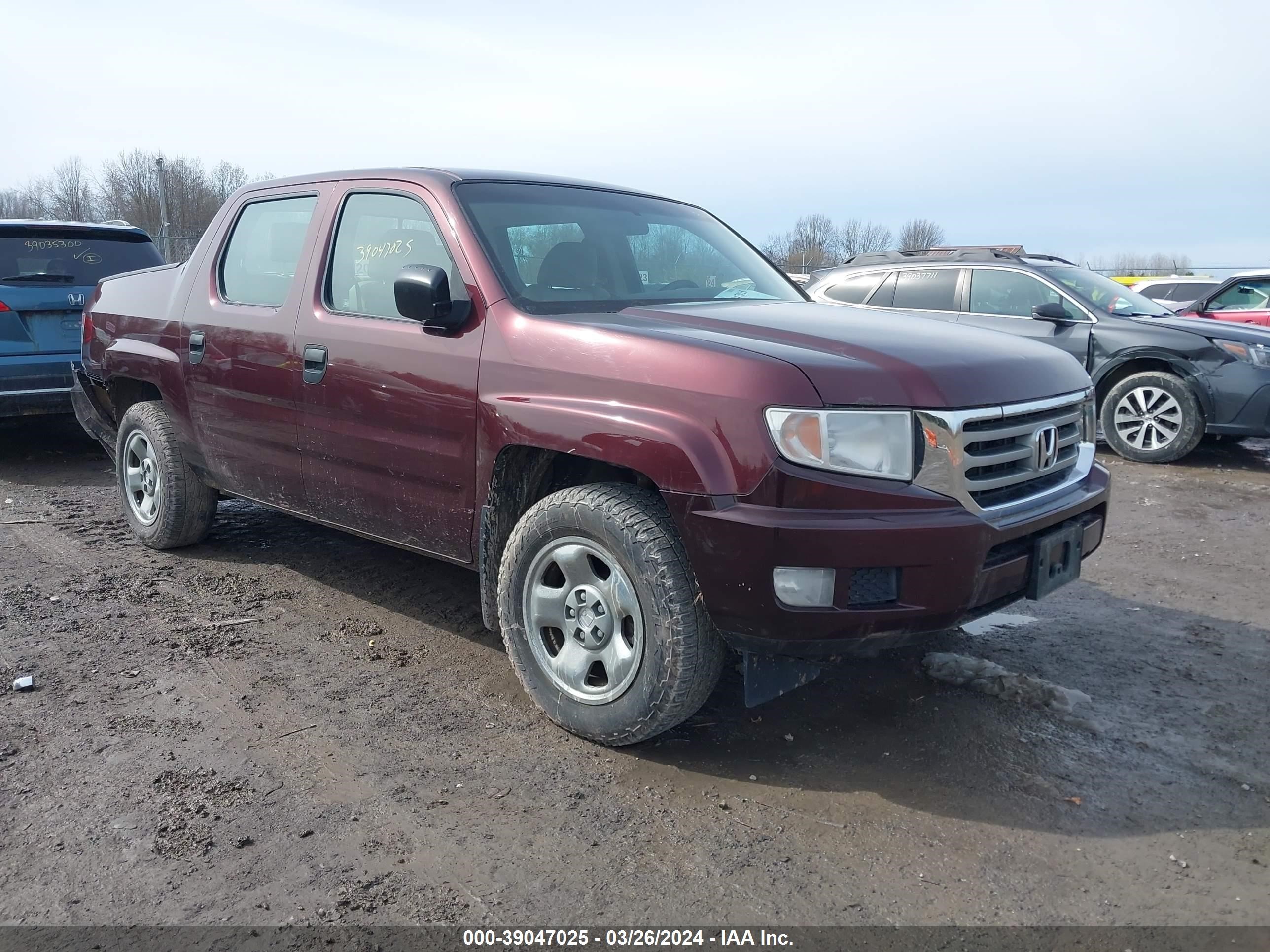 HONDA RIDGELINE 2012 5fpyk1f29cb455387