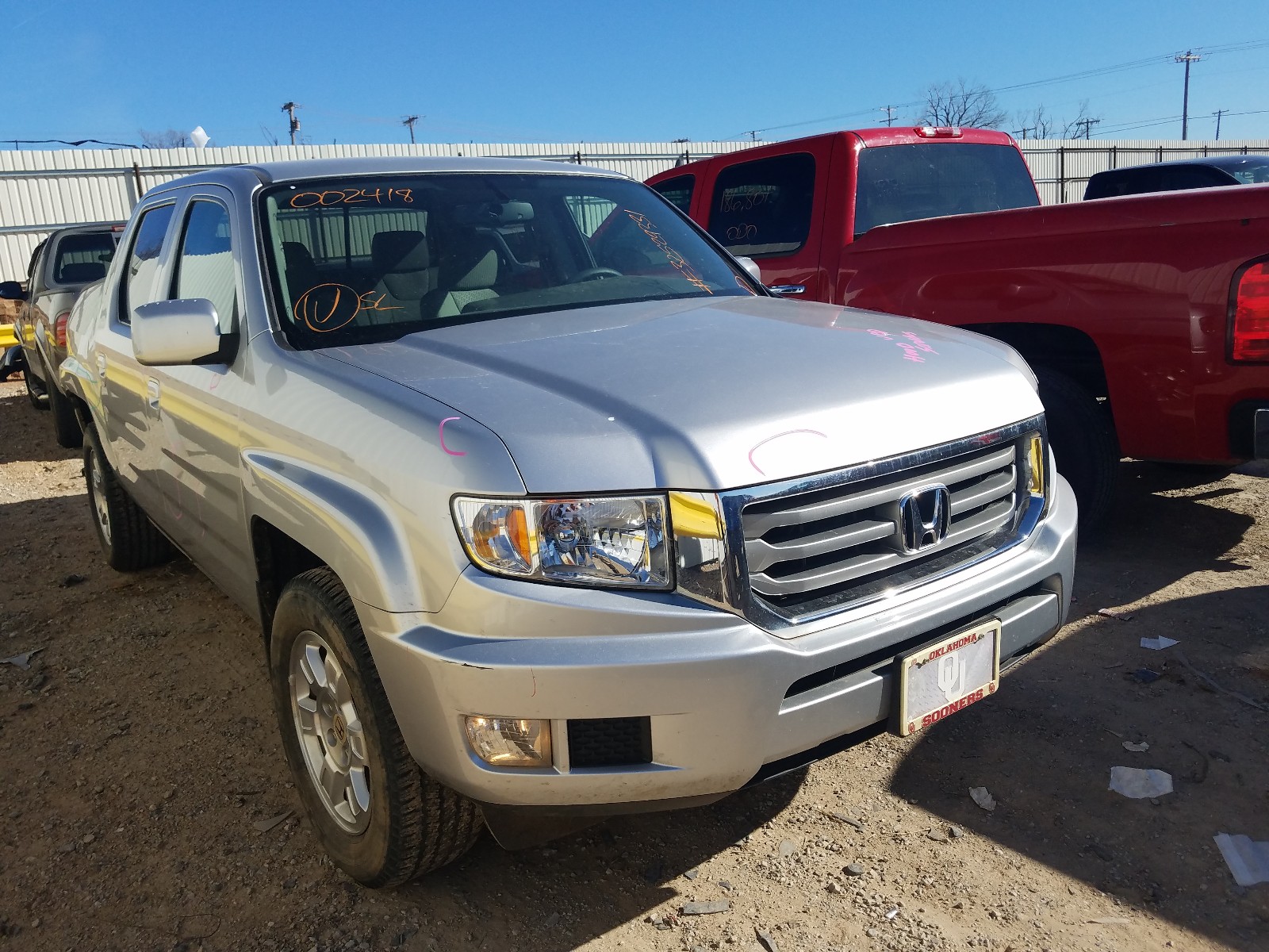 HONDA RIDGELINE 2013 5fpyk1f45db002418