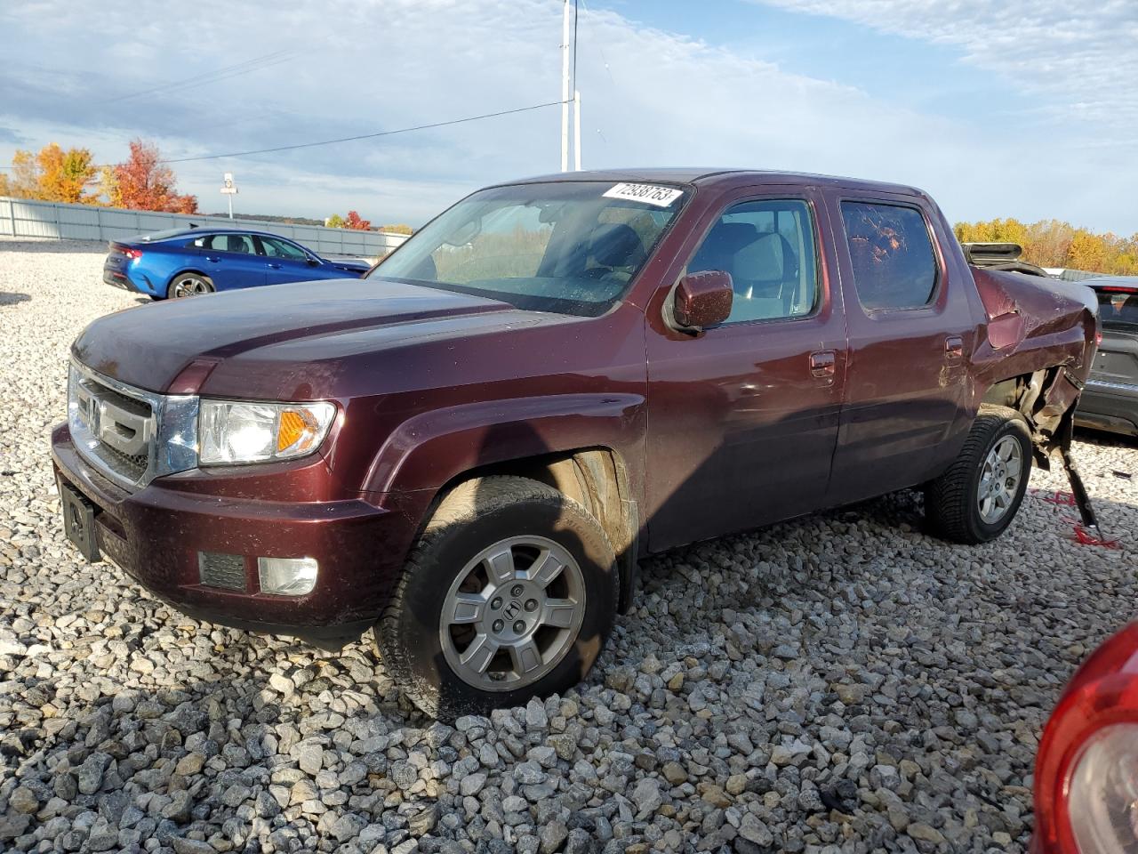 HONDA RIDGELINE 2011 5fpyk1f46bb005860