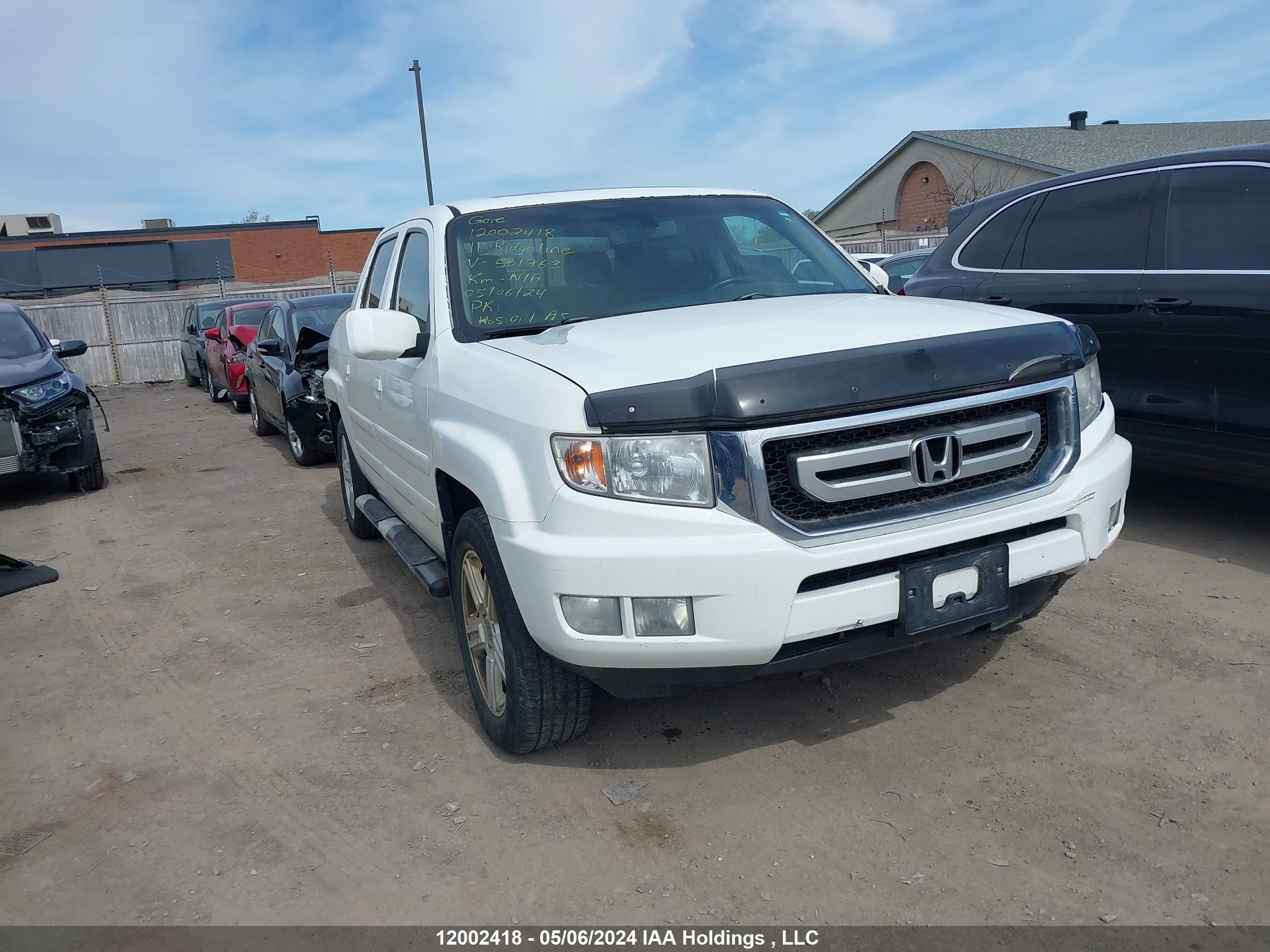 HONDA RIDGELINE 2011 5fpyk1f58bb501963