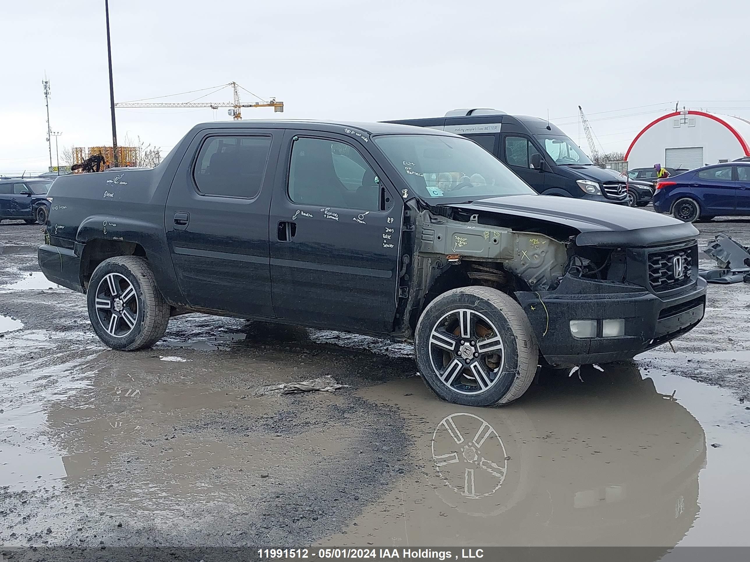 HONDA RIDGELINE 2013 5fpyk1f74db502760