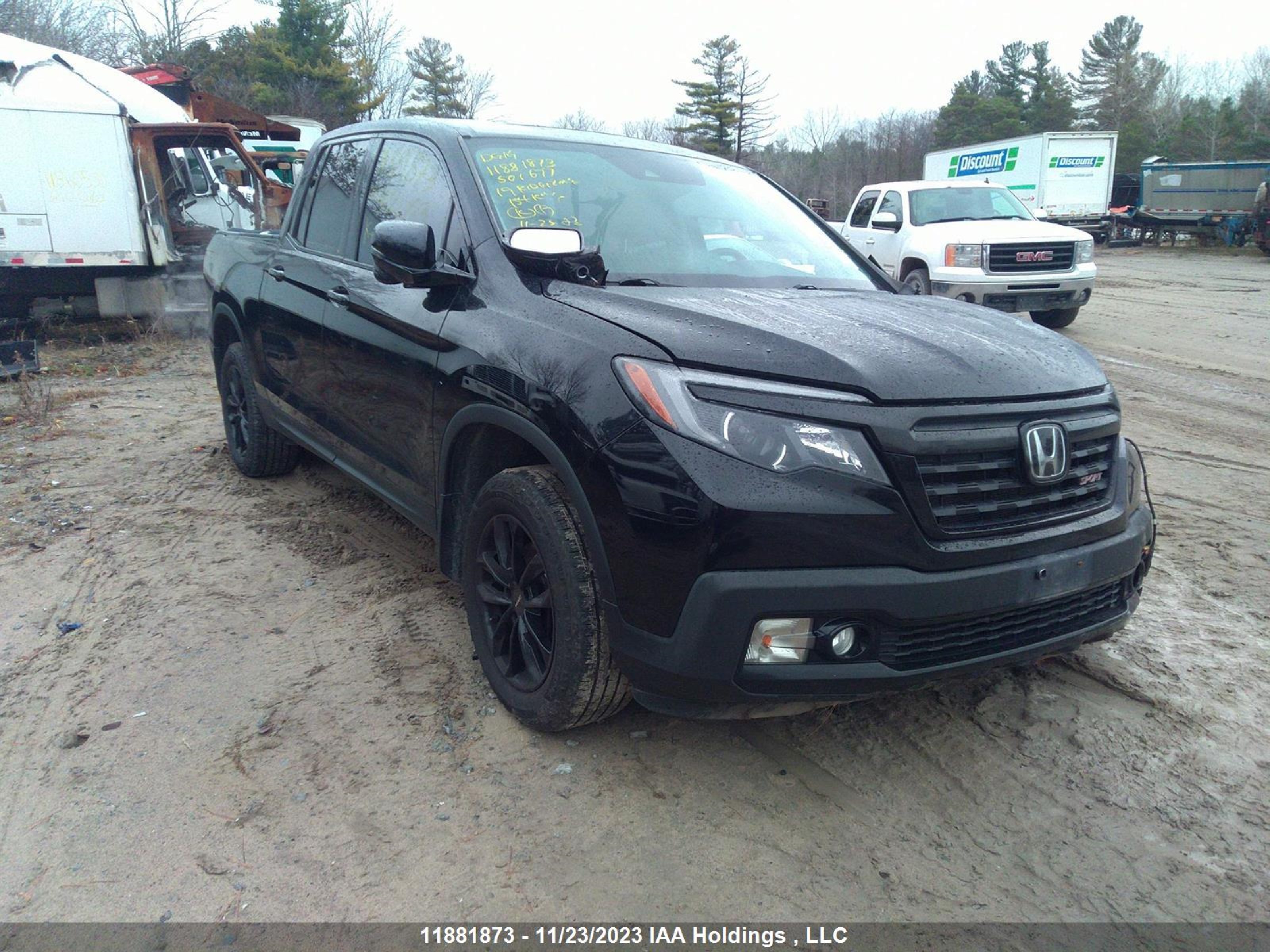 HONDA RIDGELINE 2019 5fpyk3f16kb501677