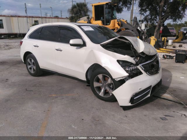 ACURA MDX 2016 5fryd3h24gb016212