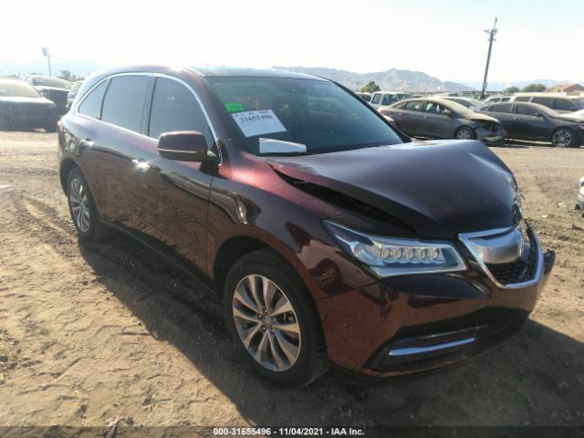 ACURA MDX 2016 5fryd3h44gb002506