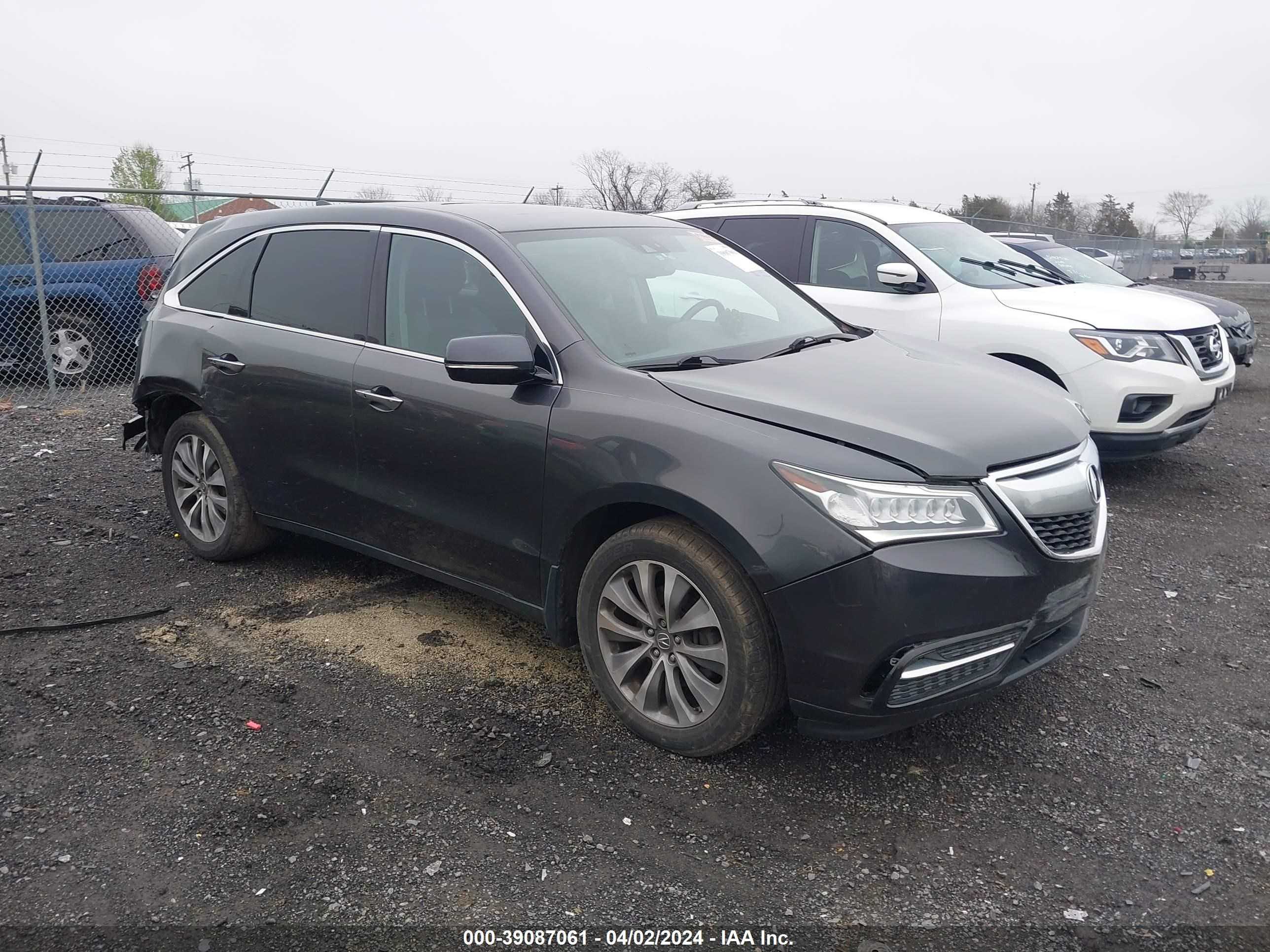 ACURA MDX 2014 5fryd3h45eb003046