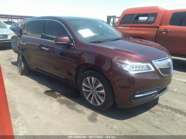 ACURA MDX 2016 5fryd3h46gb002507