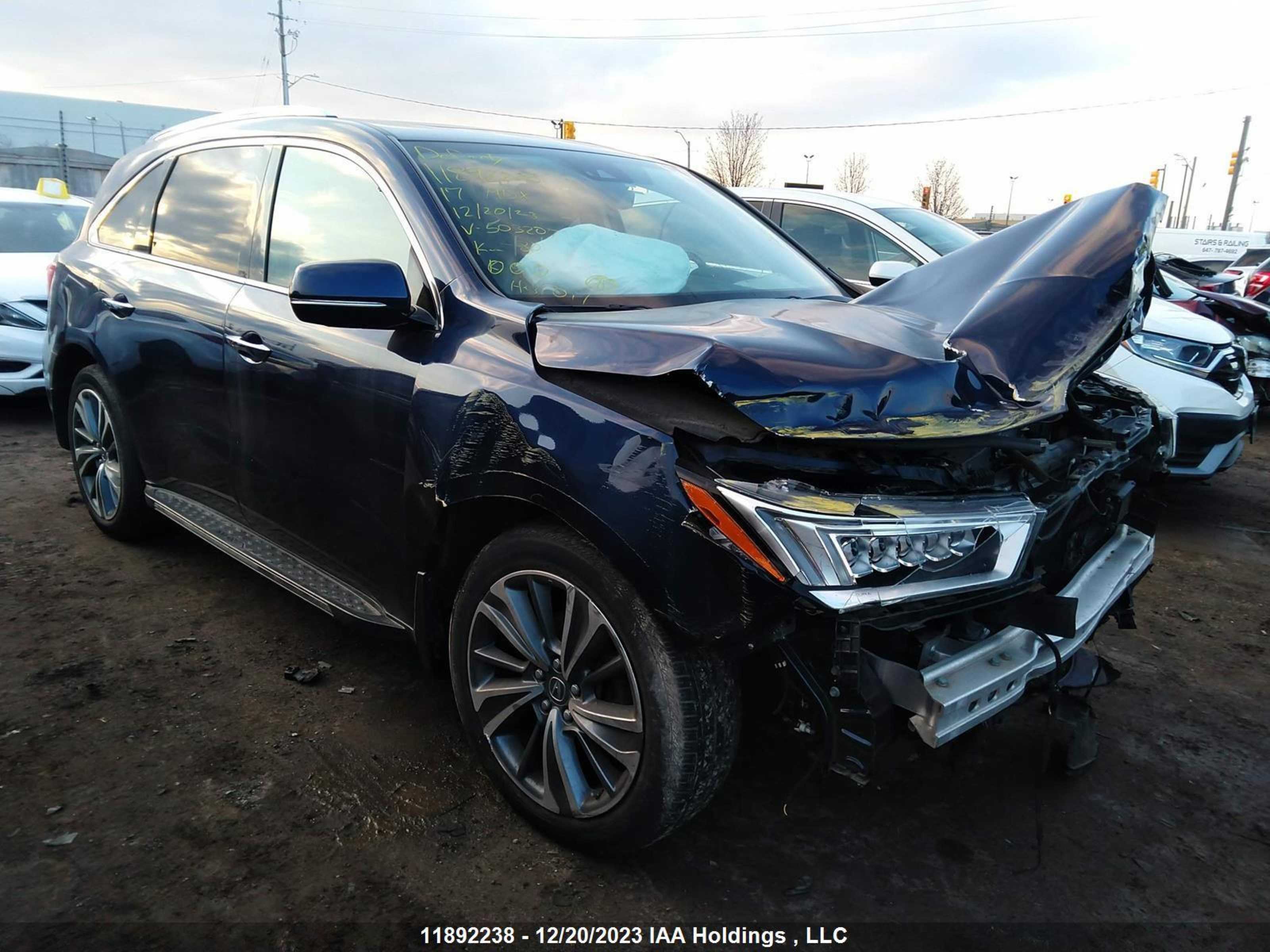 ACURA MDX 2017 5fryd4h06hb503207