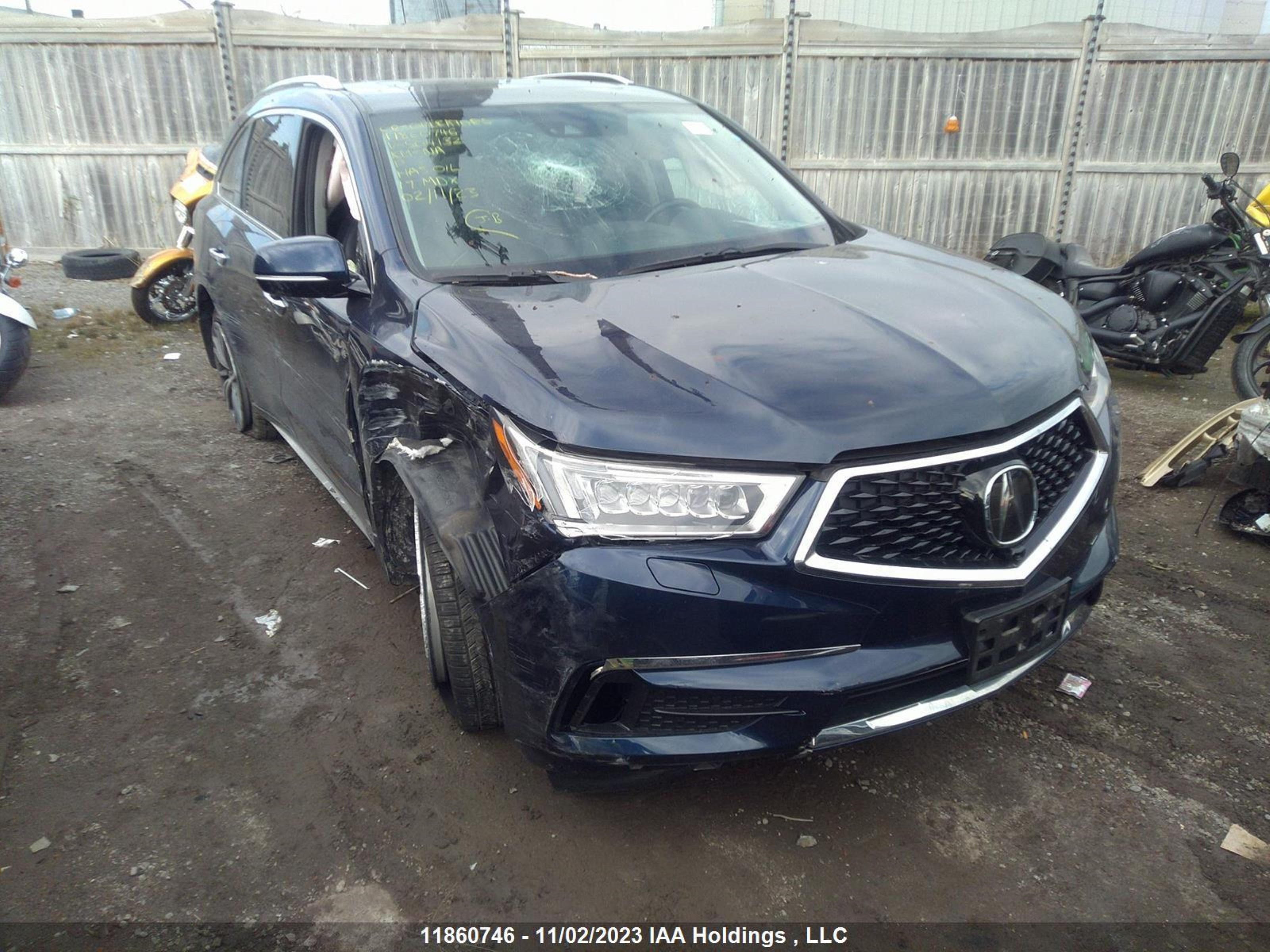 ACURA MDX 2017 5fryd4h06hb504132