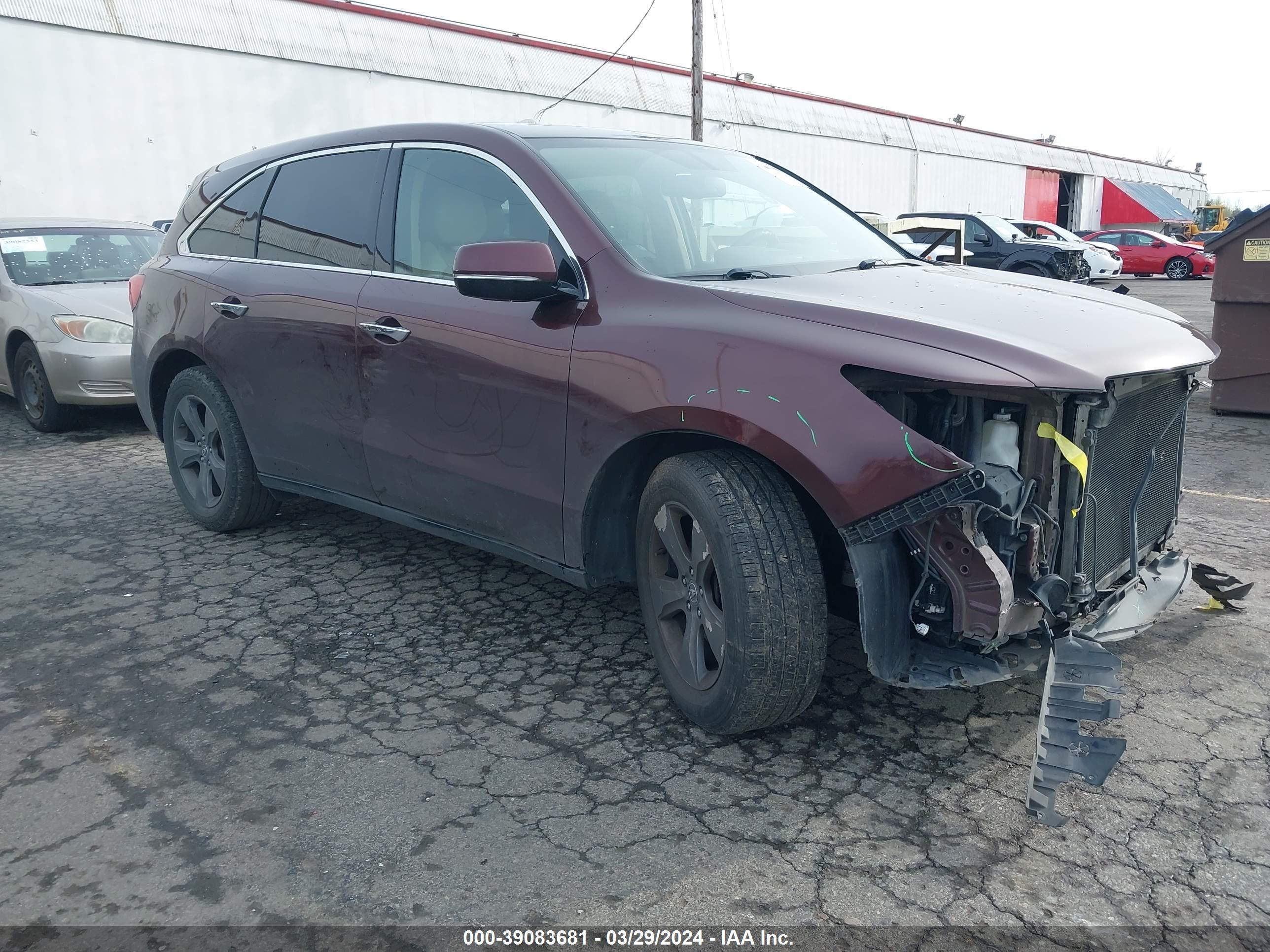 ACURA MDX 2015 5fryd4h20fb003347