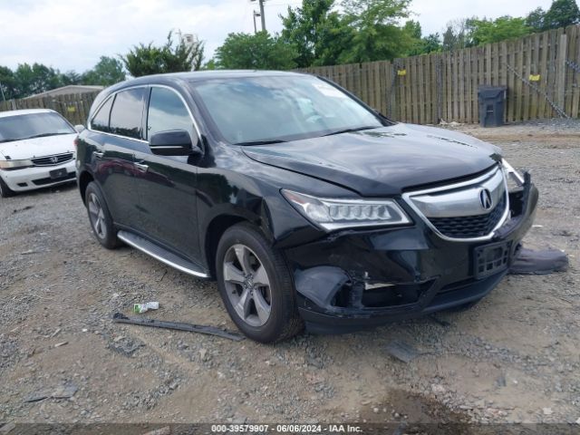 ACURA MDX 2015 5fryd4h24fb010091