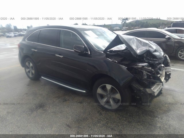 ACURA MDX 2016 5fryd4h24gb013512