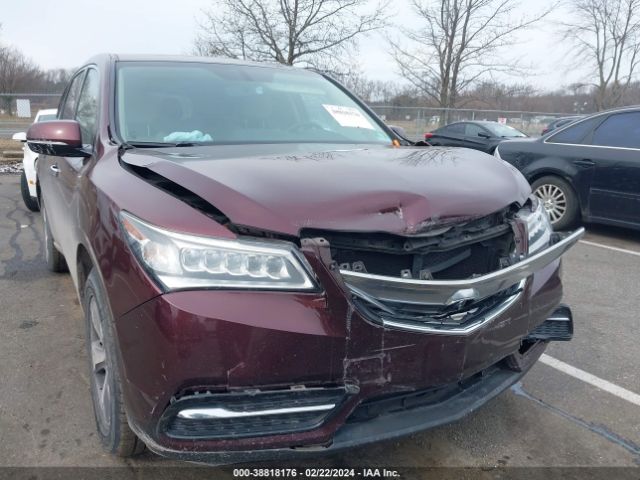 ACURA MDX 2016 5fryd4h24gb042797