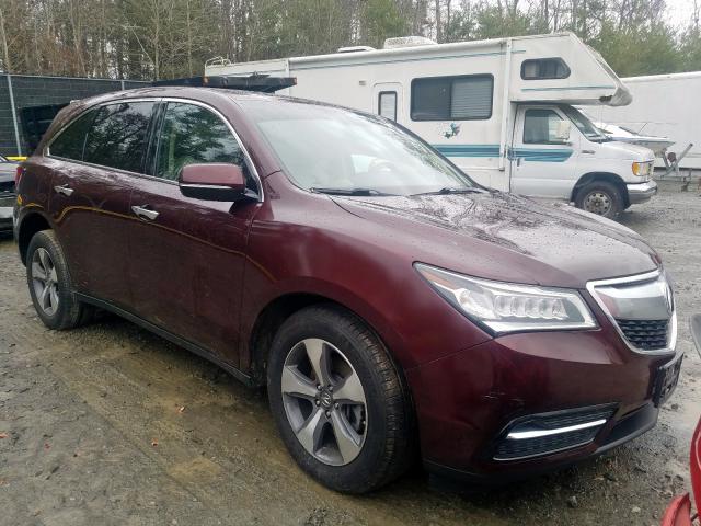 ACURA MDX 2015 5fryd4h25fb027921