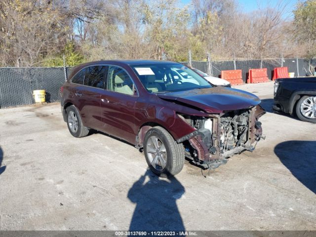 ACURA MDX 2016 5fryd4h25gb024311