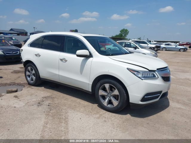 ACURA MDX 2016 5fryd4h25gb059673