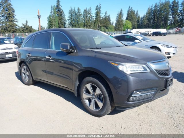 ACURA MDX 2016 5fryd4h26gb055308