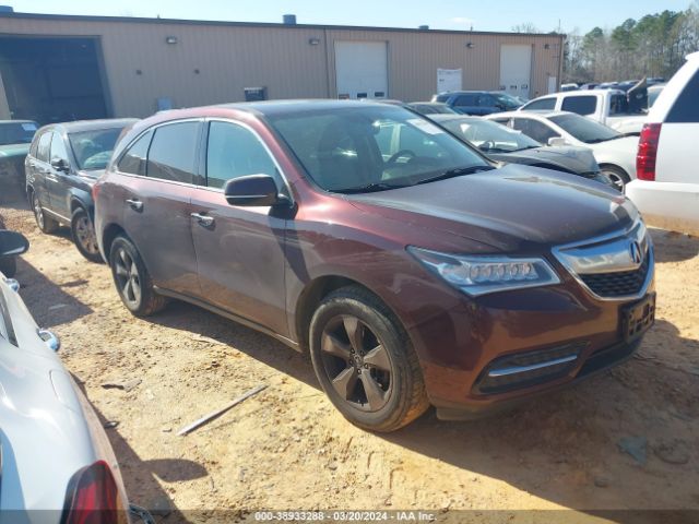 ACURA MDX 2016 5fryd4h27gb022382