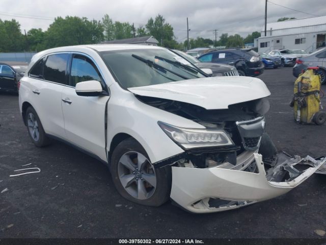 ACURA MDX 2016 5fryd4h27gb051834