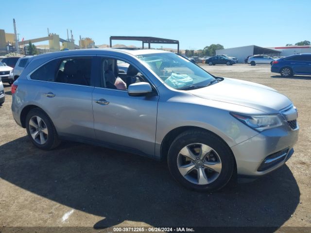 ACURA MDX 2016 5fryd4h2xgb062410