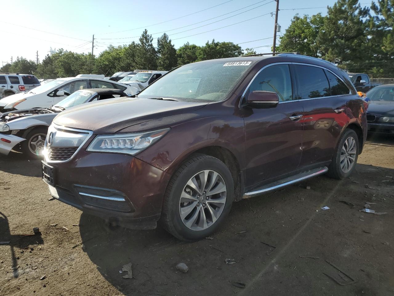 ACURA MDX 2014 5fryd4h41eb027043