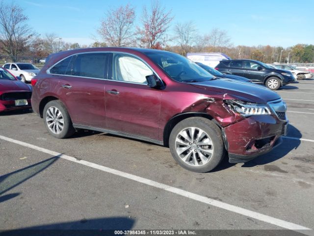 ACURA MDX 2016 5fryd4h41gb026333