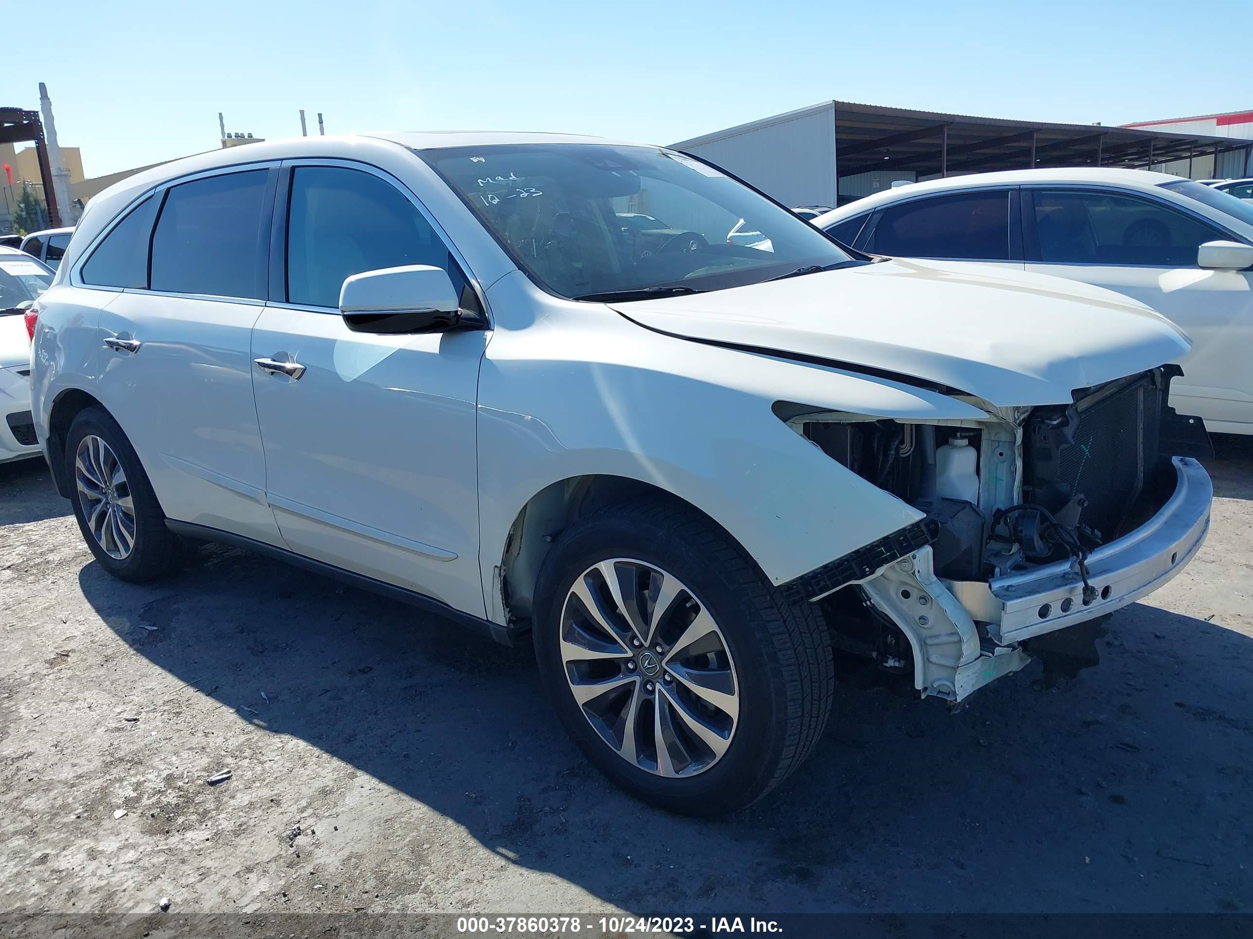 ACURA MDX 2016 5fryd4h41gb043844