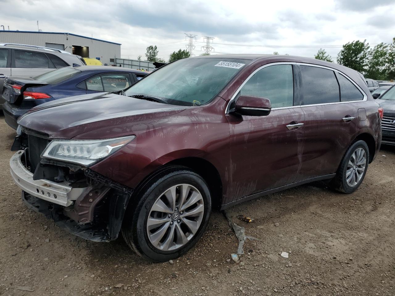 ACURA MDX 2015 5fryd4h43fb014912