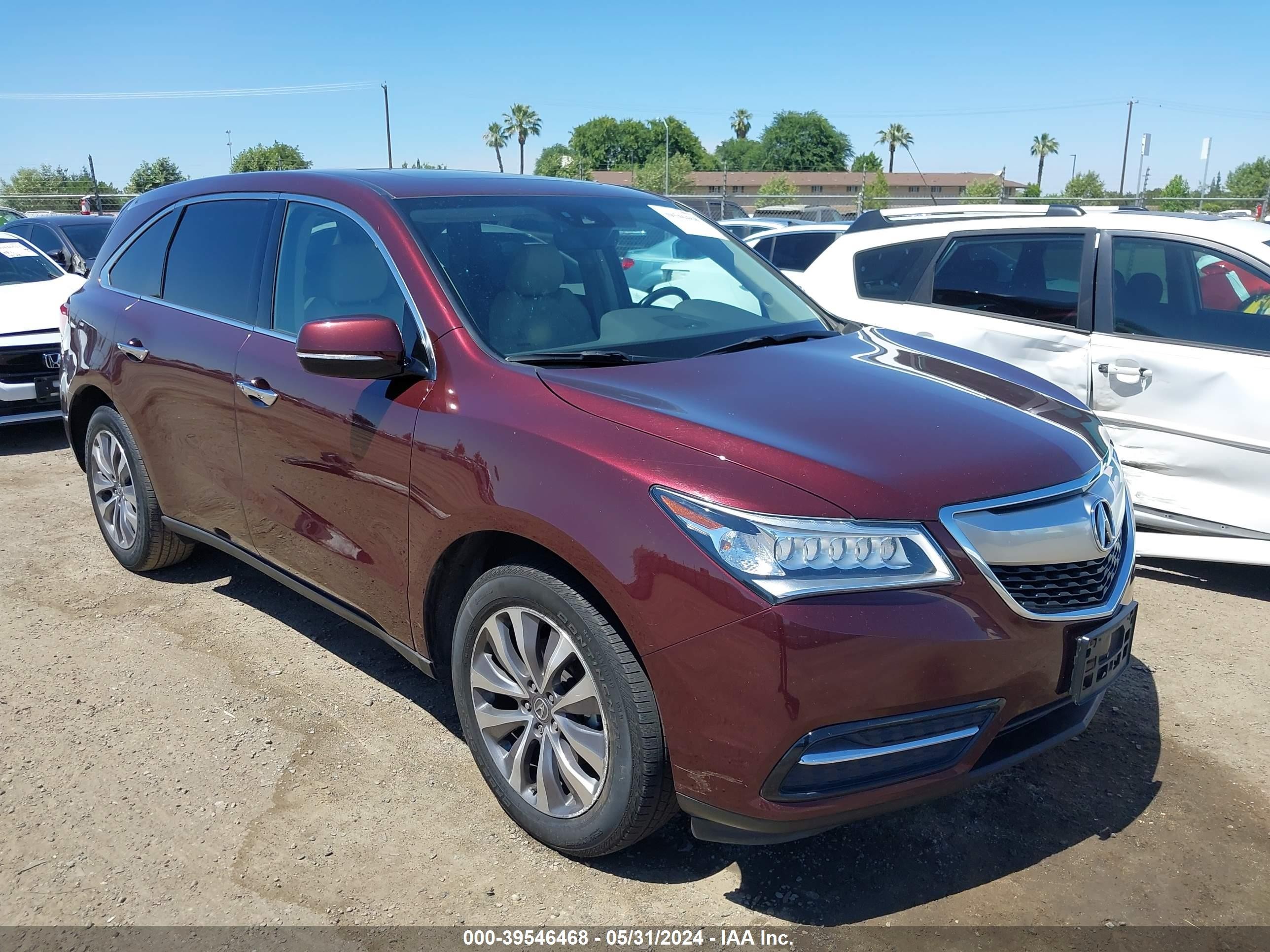 ACURA MDX 2016 5fryd4h43gb012983