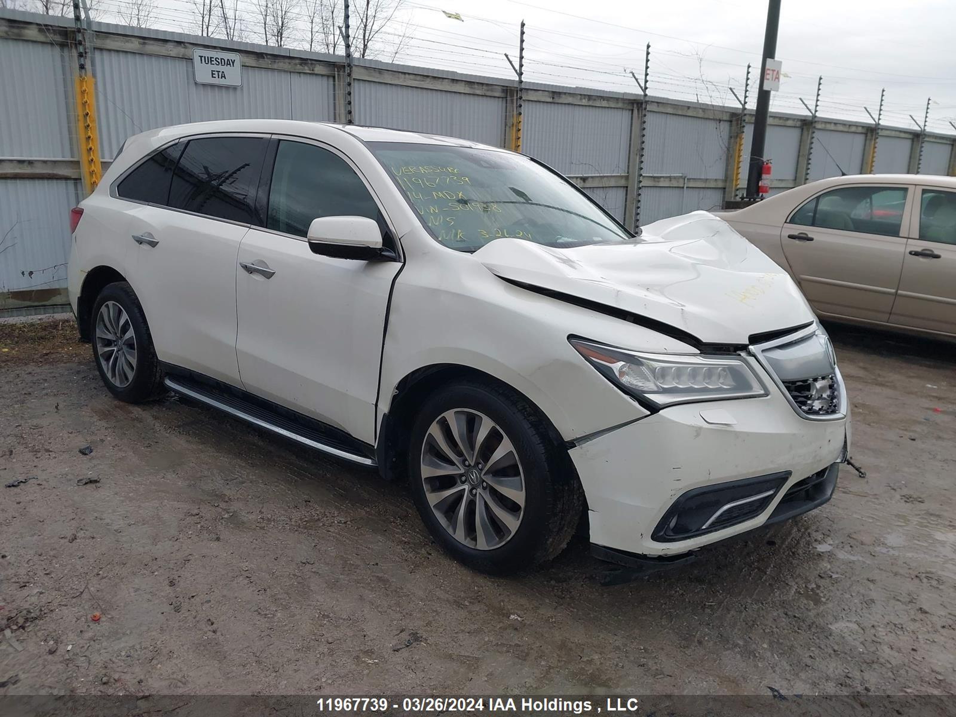 ACURA MDX 2014 5fryd4h44eb501938