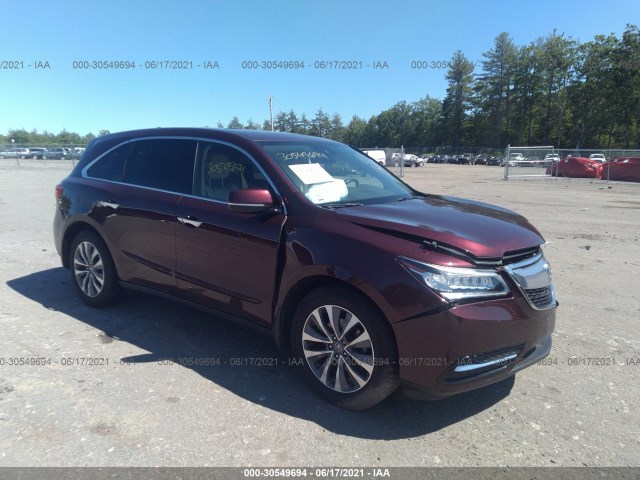 ACURA MDX 2016 5fryd4h44gb039092