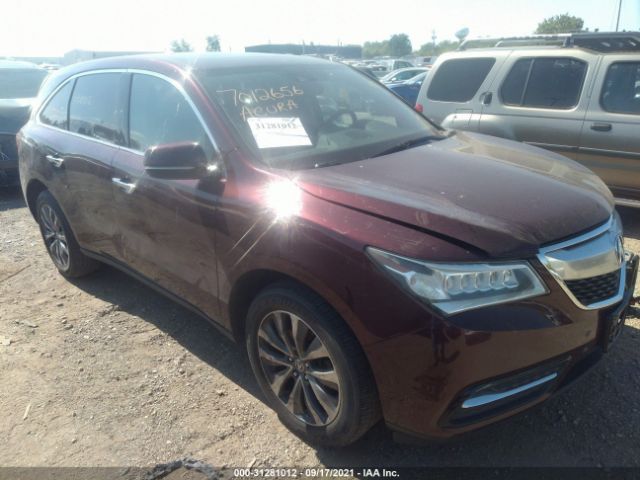 ACURA MDX 2014 5fryd4h45eb046209